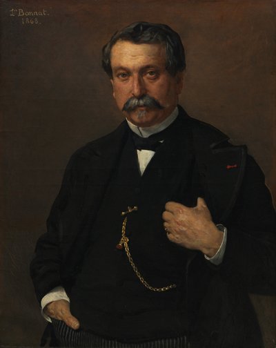 男の肖像、1868年。 作： Léon Bonnat