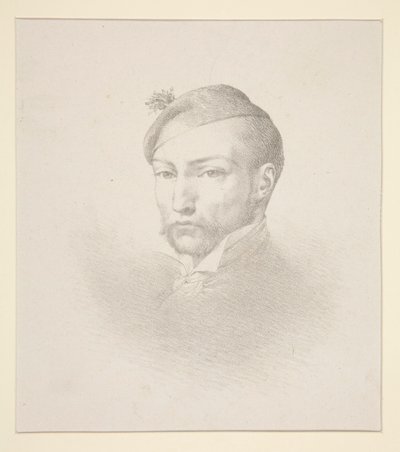 ジェリコーの肖像 作： Léon Cogniet