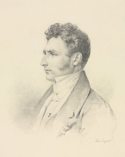 紳士の肖像 作： Léon Cogniet