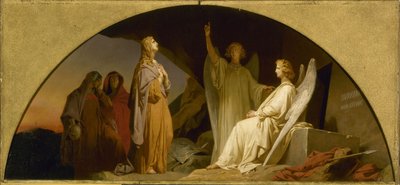 マドレーヌ寺院のスケッチ：サント・マドレーヌ・オ・セパルクル、1842年（油彩・カンヴァス） 作： Léon Cogniet