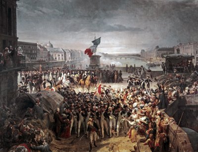 パリ州兵が陸軍に加わる。1792年9月 作： Léon Cogniet