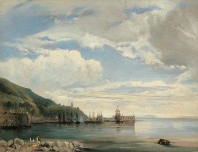 ナポリ湾にて、1830年頃。 作： Léon François Antoine Fleury