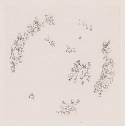 Revelers Ribauds et Ribaudes. 作： Léonce Justin Alexandre Petit