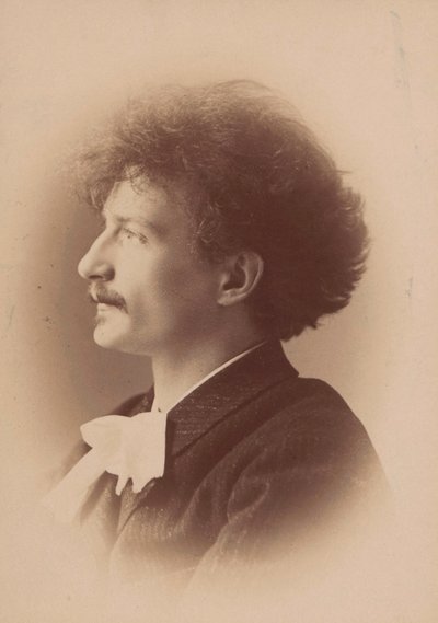 作曲家イグナツィ・ヤン・パデレフスキの肖像、1860～1941年、1890年。 作： London . Photo studio Elliott and