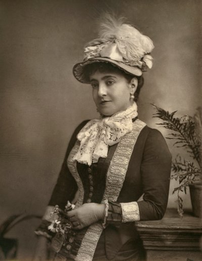 アデリナパティ、イタリアオペラ歌姫、1882年。 作： London Stereoscopic and Photographic Co