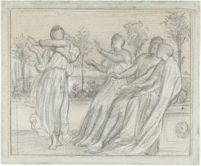 「グリーク・ガール・ダンシング」のための習作 作： Lord Leighton Frederic