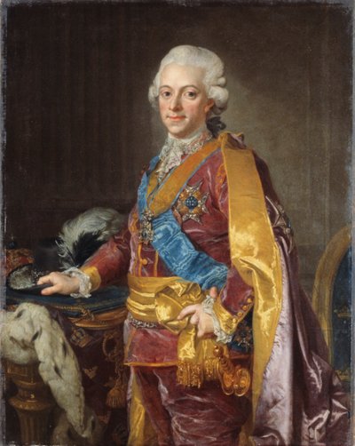 スウェーデンのグスタフ3世、1780年代 作： Lorens the Younger Pasch