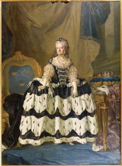 Louise Ulrique de Prusse, reine consort de Suede - スウェーデンの女王、プロイセンのルイザ・ウルリカ（1720-1782）の肖像、パッシュ、ローレンツ、ザ・ヤング（1733-1805）作。油彩・キャンバス 作： Lorens the Younger Pasch