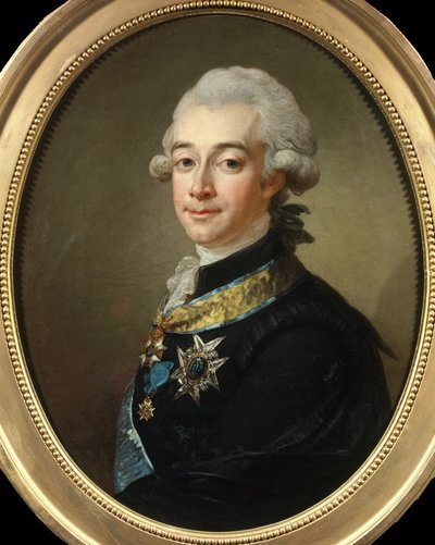 フェルセン伯爵ハンス・アクセル（1755 - 1810）スエード侯爵の肖像。パッシュ・ローレンツ（1733 - 1805）の作品。個人蔵。 作： Lorens the Younger Pasch