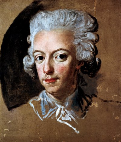 "スウェーデン王グスタフ3世（1771-1792）の肖像" ローレンス・パッシュ（1733-1805）の絵 作： Lorens the Younger Pasch