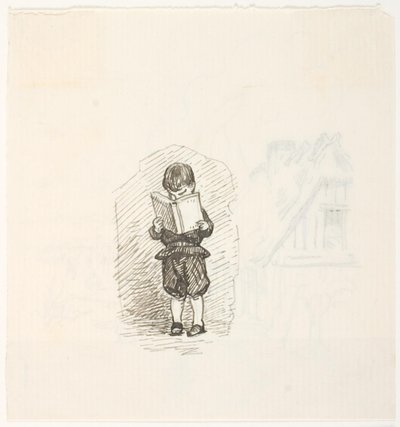 本を読んでいる少年 作： Lorenz Frølich
