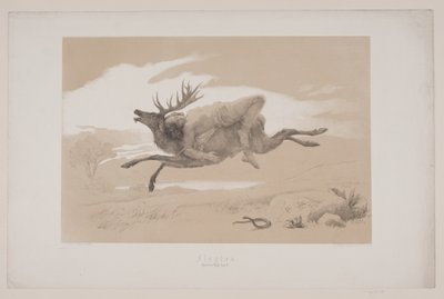 フライト、p。 11、クリスチャン・ウィンザーの「鹿の飛行」の挿絵 作： Lorenz Frølich