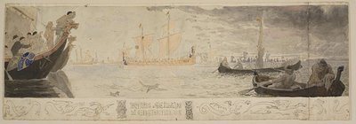 クヌートのイギリスへの航海 1015 作： Lorenz Frølich