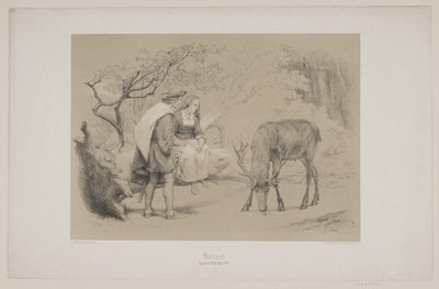 十字架、p。 299、クリスチャン・ウィンザーの「鹿の飛行」の挿絵 作： Lorenz Frølich