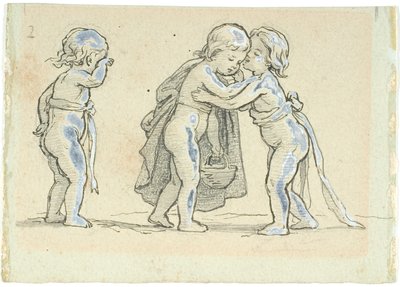 さよならを言う子供たちとのビネット 作： Lorenz Frølich
