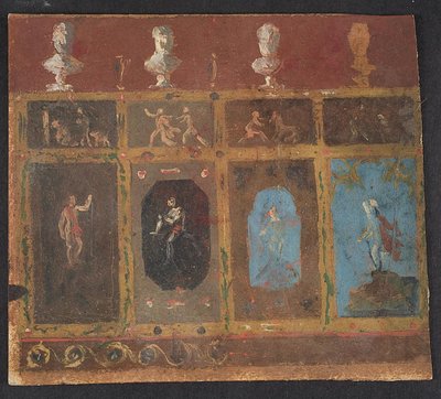 ヴァルホイ 1838/1839 の壁の装飾 作： ローランス・フレーリッヒ