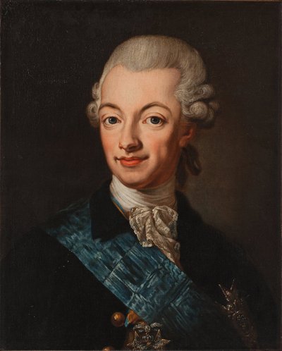 スウェーデンのグスタフ 3 世の肖像、c。 1790年 作： Lorenz II Pasch