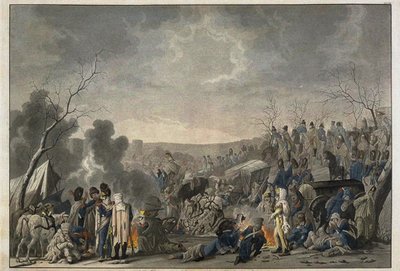 1812年、1813年のモスクワからの大陸軍の撤退 作： Lorenz Rugendas