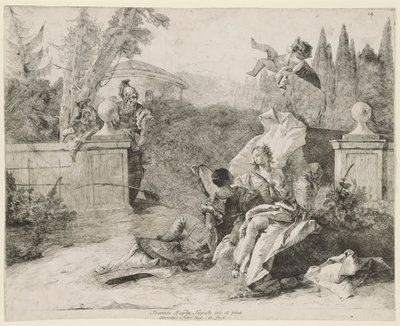 リナルドとアルミーダ 作： Lorenzo Baldissera Tiepolo