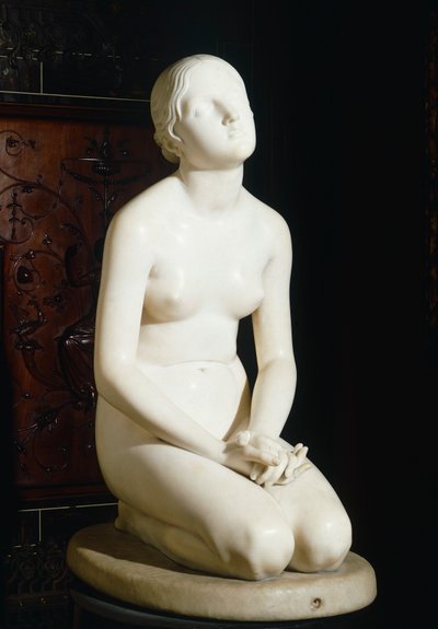 ロレンツォ・バルトリーニ（1772-1850）の「神への信頼」。 作： Lorenzo Bartolini