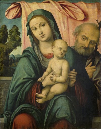 聖家族 作： Lorenzo Costa (attributed to)