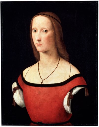 女性のポートレート、c1500-c1506 作： Lorenzo Costa