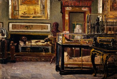 トリノのエジプト博物館のホール 作： Lorenzo Delleani
