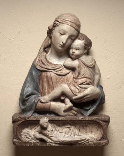 マドンナと子供、c。 1450。 作： Lorenzo Ghiberti
