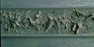 彫刻されたフレーム、北門のディテール。ローレリーフ・ブロンズ 作： Lorenzo Ghiberti