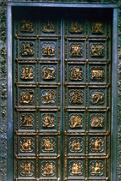 サンジョヴァンニ洗礼堂の北扉、1403-1424 作： Lorenzo Ghiberti