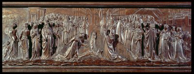 聖ゼノビウスの神殿、レリーフの詳細、c.1432-42 97641のブロンズの詳細 作： Lorenzo Ghiberti