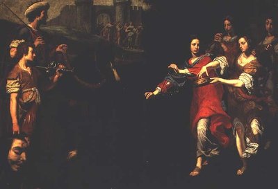 ダビデの凱旋」（油彩・キャンバス 作： Lorenzo Lippi