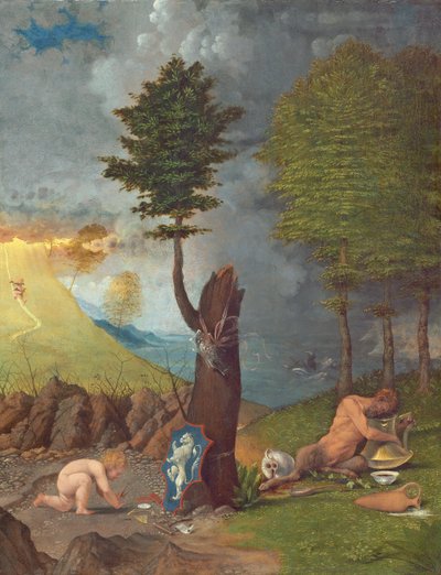 美徳と悪の寓話 作： Lorenzo Lotto