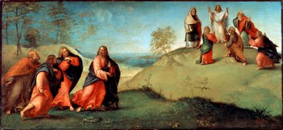 キリストが使徒たちをタボール山へと導いた、1512年。 作： Lorenzo Lotto