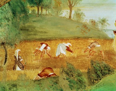 ベルガモのサンタ・バルバラ教会、カペッラ・スアルディの左側...（壁画） 作： ロレンツォロト