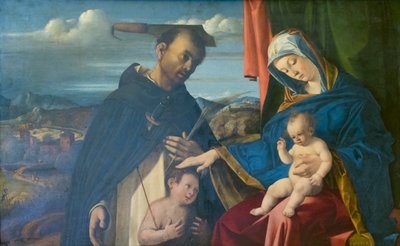 Madonna and Child with St Peter martyr   1460446   ja       japanese Successfully Translated  Original: Abstract. Red/Green Gradation with some cinnibar in vertical format Translat: Abstract. Red/Green Gradation with some cinnibar in vertical format 145440 作： Lorenzo Lotto