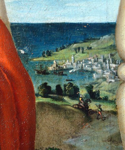 聖コスマスとダミアンを崇拝する栄光のマドンナ 作： Lorenzo Lotto