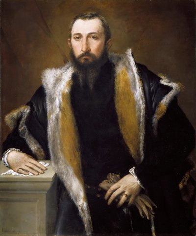 ブレシアのフェビュスの肖像、1543～1544年。 作： Lorenzo Lotto