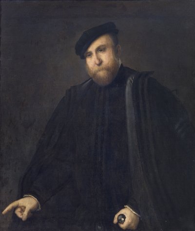 紳士の肖像 作： Lorenzo Lotto
