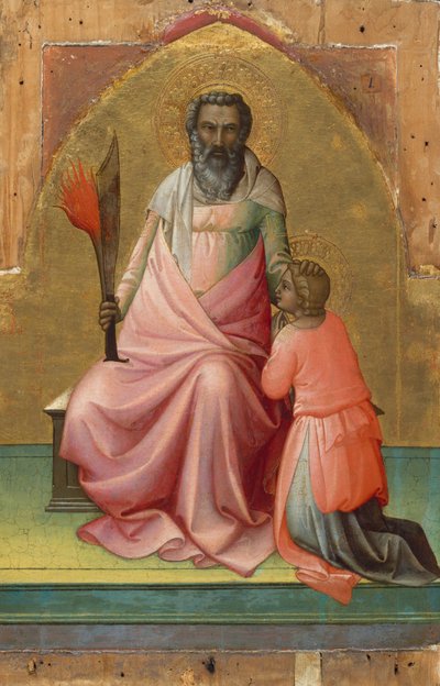 アブラハム、1408-10年頃（木の上のテンペラ、金の地面） 作： Lorenzo Monaco