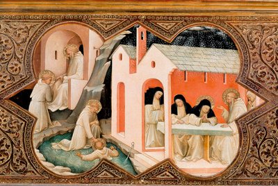 聖母戴冠式の祭壇画 作： Lorenzo Monaco