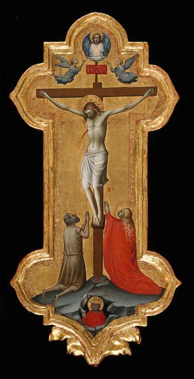 聖マグダラのマリアと祝福された隠者の行列の十字架、139295。 作： Lorenzo Monaco