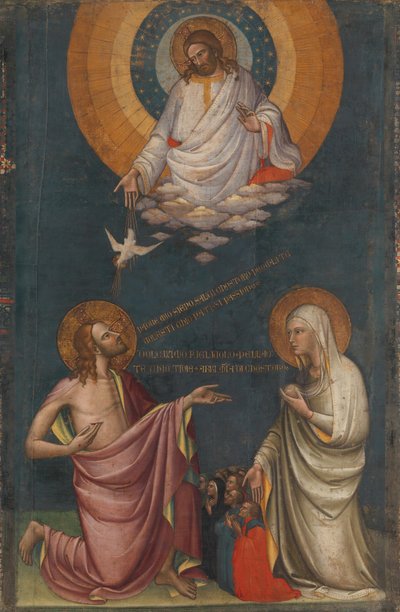 1402年以前のキリストと聖母のとりなし。 作： Lorenzo Monaco