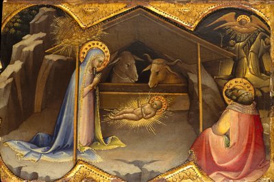 キリスト降誕、ca。 1406-10。 作： Lorenzo Monaco
