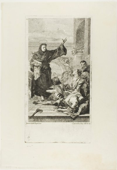 パドヴァの聖アントニオの奇跡 作： Lorenzo Tiepolo