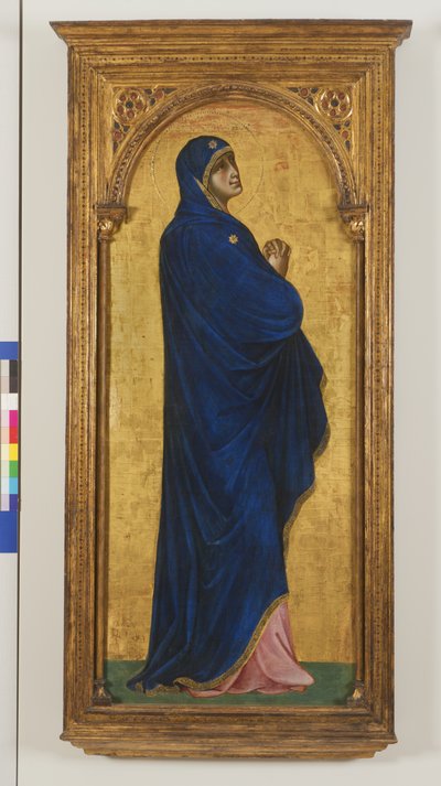 悲しみの聖母、1355-57 作： Lorenzo Veneziano