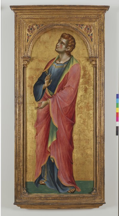 聖ヨハネ福音伝道者、1355-57 作： Lorenzo Veneziano