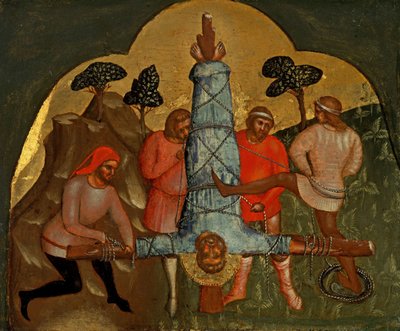ピーター・プレデラ・パネルの磔刑、1370年頃。 作： Lorenzo Veneziano