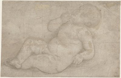 横たわるキリストの子供のための研究 作： Lorenzo di Credi (attributed to)