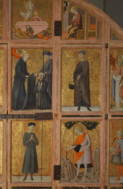 サンタ・マリア・デッラ・スカラの聖遺物庫の扉 作： Lorenzo di Pietro Vecchietta